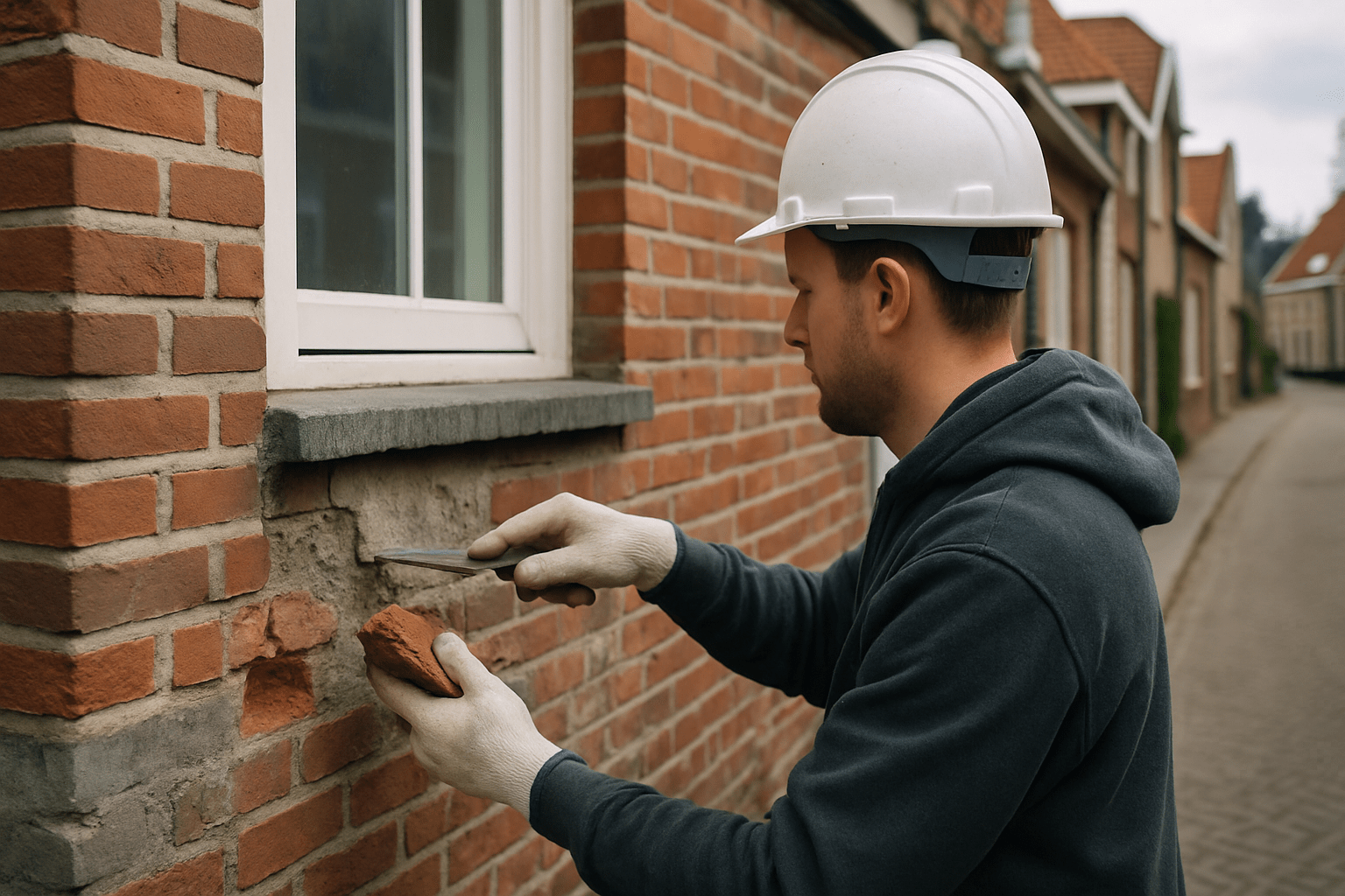 Gevelwerken in gevel reparatie