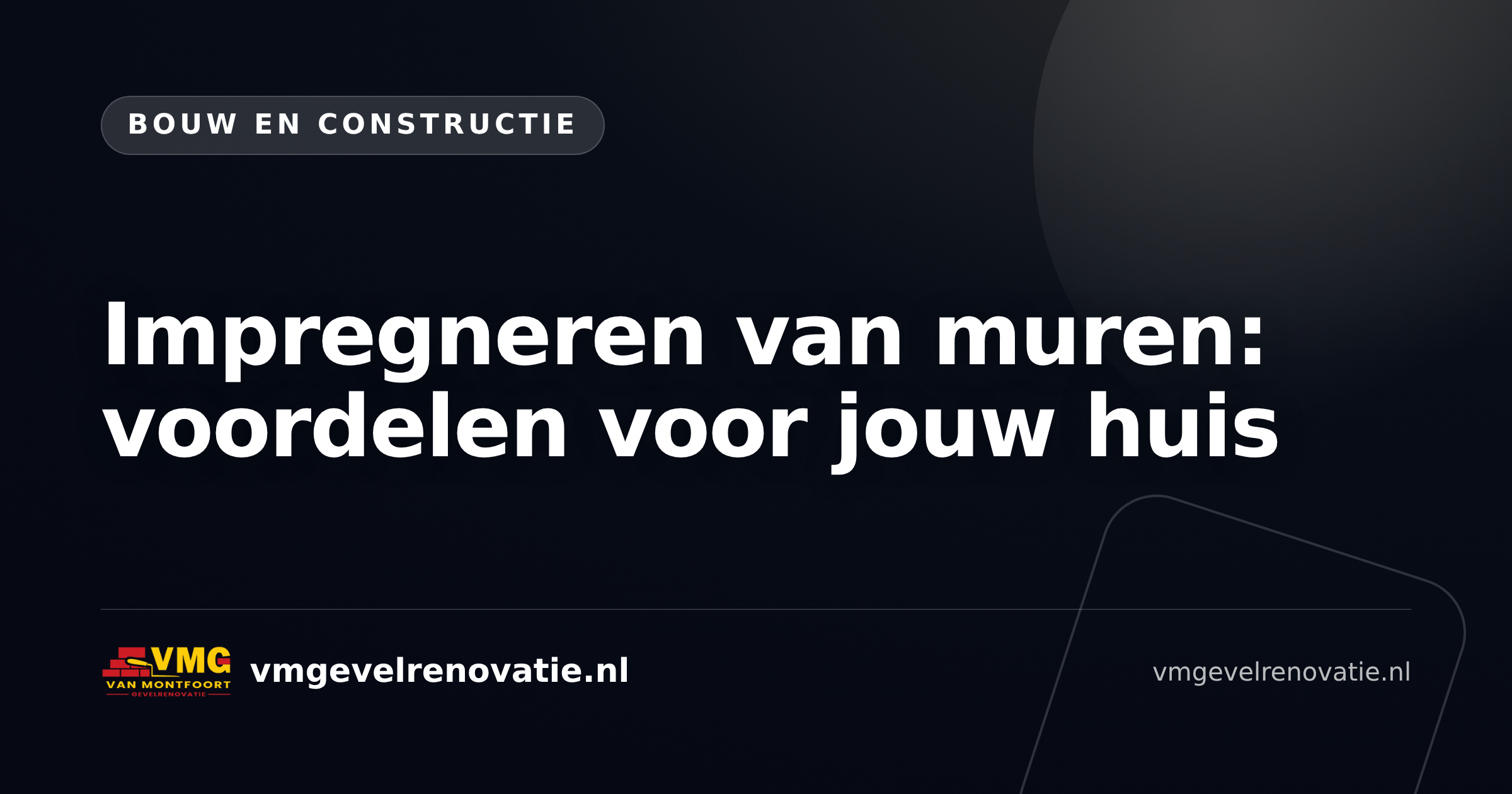 Impregneren van muren: voordelen voor jouw huis