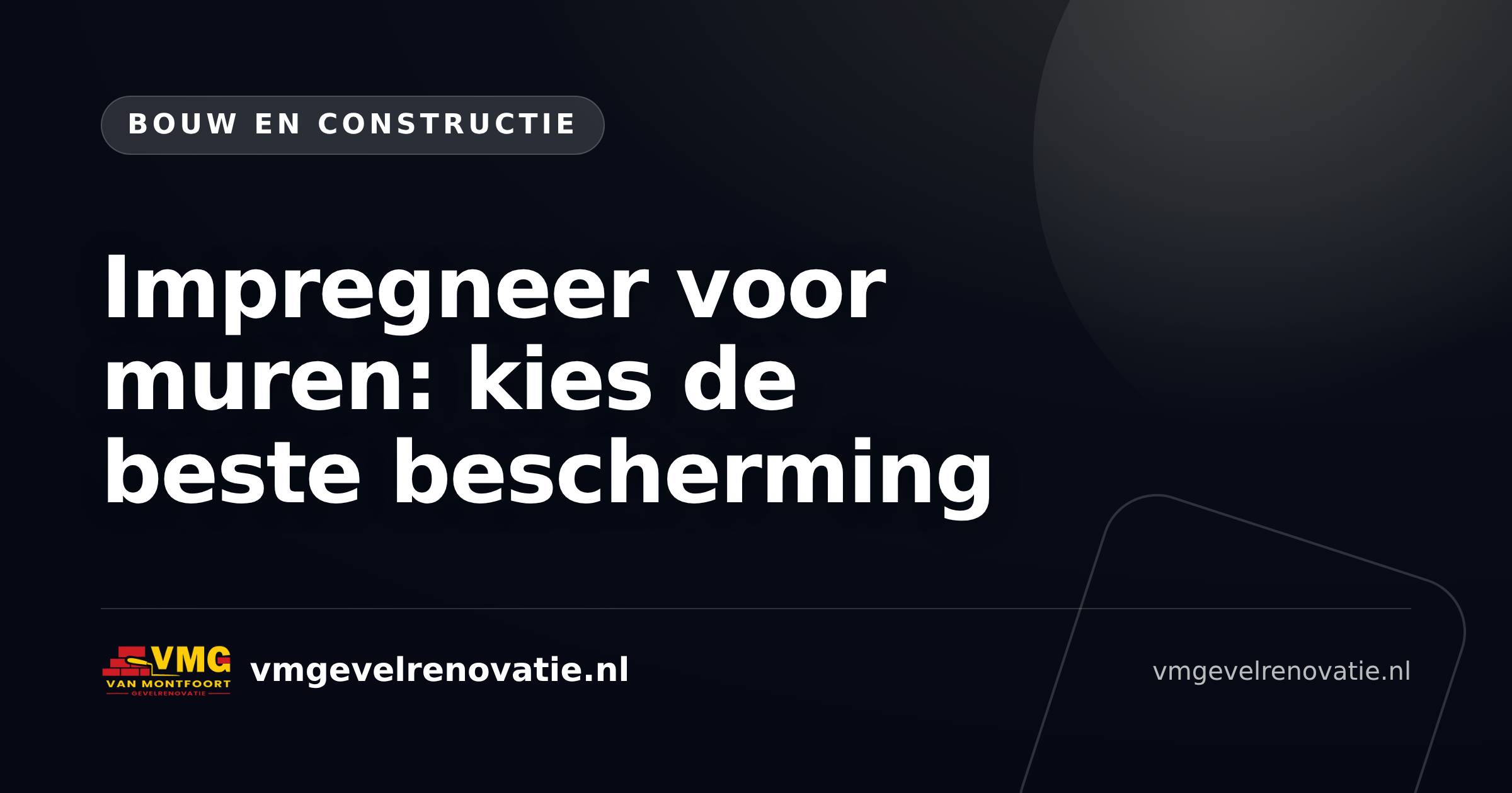 Impregneer voor muren: kies de beste bescherming