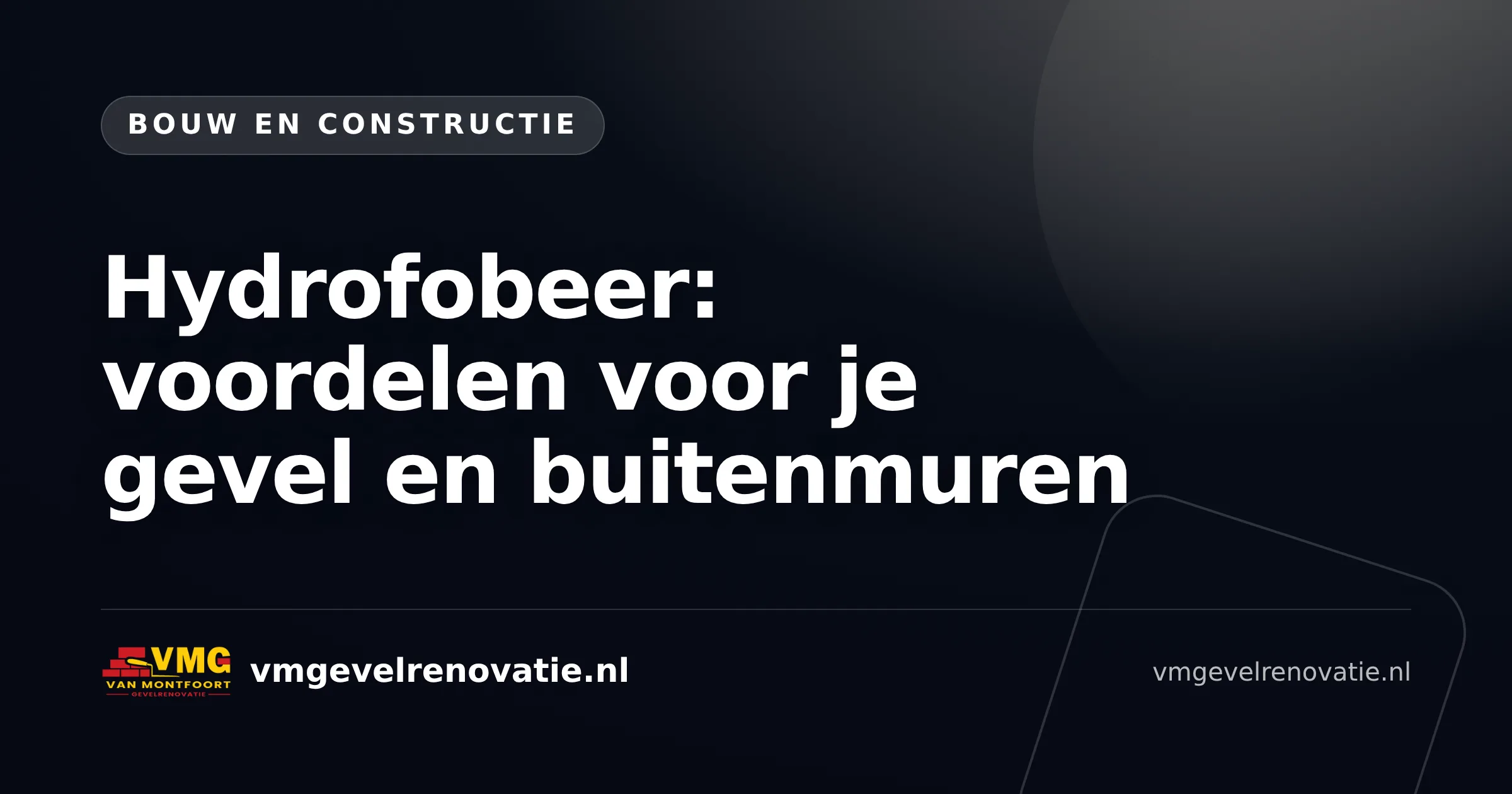 Hydrofobeer: voordelen voor je gevel en buitenmuren