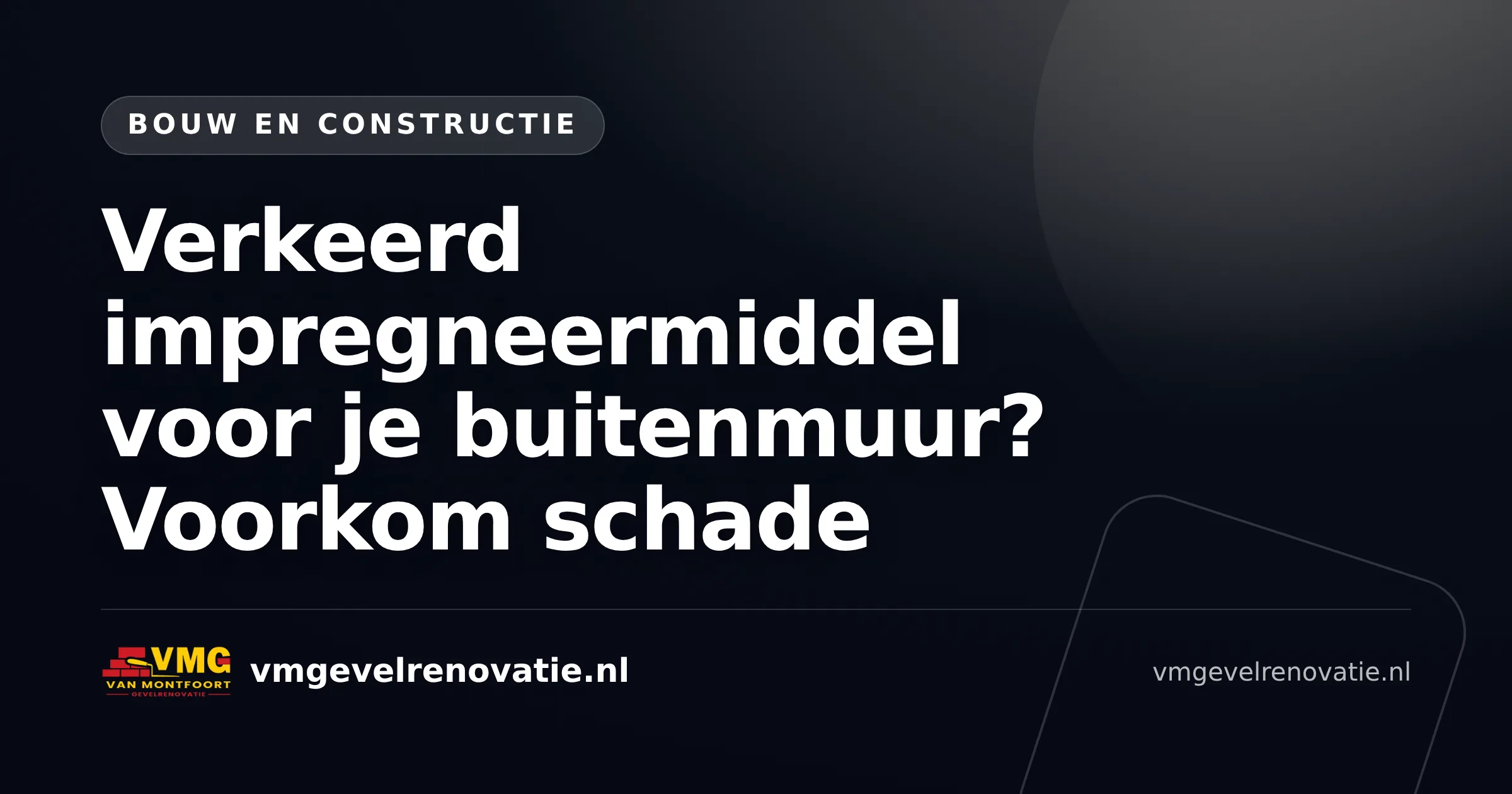 Verkeerd impregneermiddel voor je buitenmuur? Voorkom schade