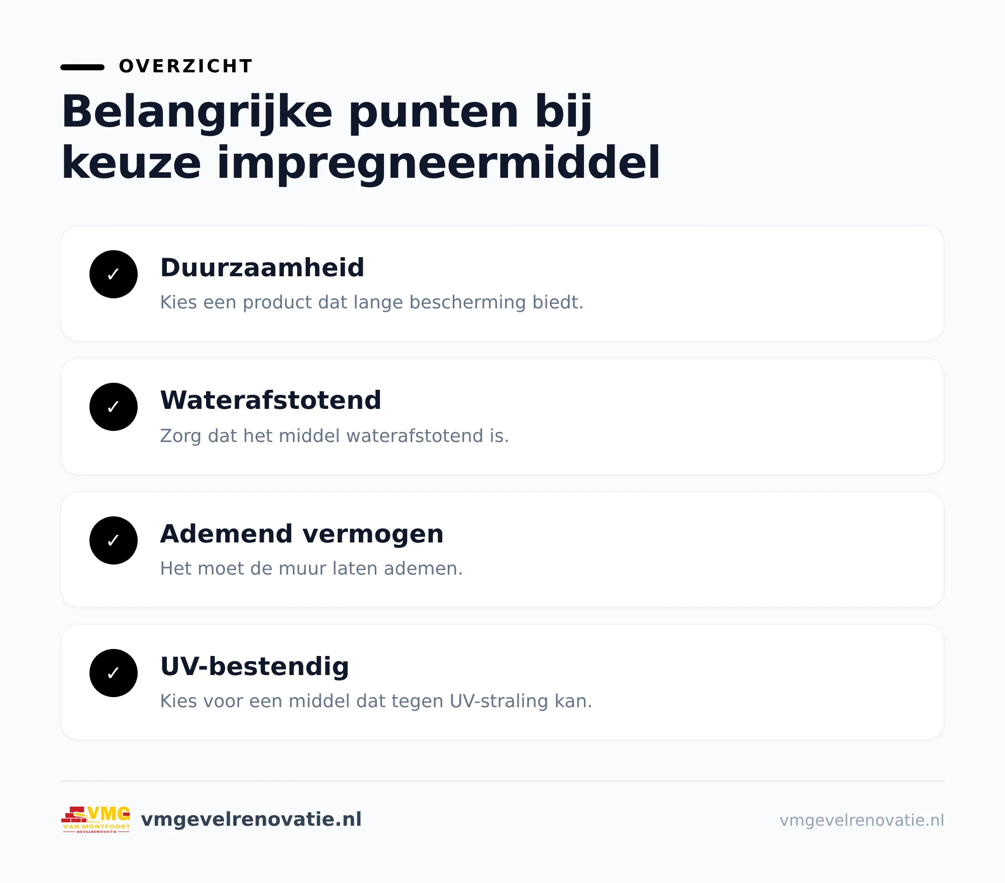 Impregneren maakt je gevel waterafstotend, niet waterdicht